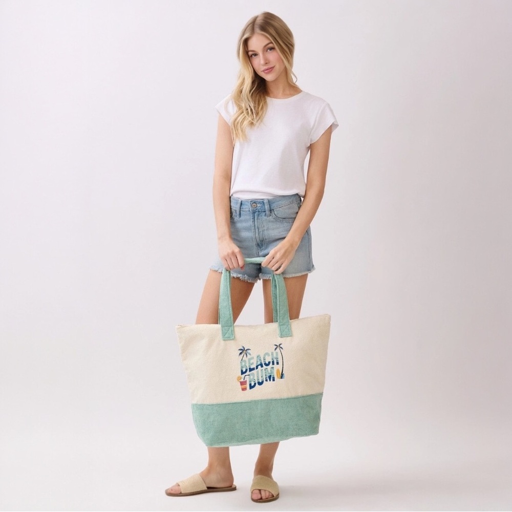 Beach Bum Terry Tote Bag - Picture 5 of 8